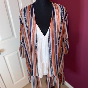 Sheer Western Style Cardigan.